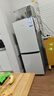 海爾（Haier）冰箱出品雙開(kāi)門(mén)二門(mén)177升冰箱家用小型冰箱租房省電不占地冷藏冷凍統帥家用小冰箱 以舊換新 177升雙門(mén)冰箱節能省電 兩天約用1度電 曬單實(shí)拍圖
