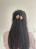 向晚 發(fā)夾花朵半扎發(fā)發(fā)夾抓夾女新款劉海夾子頭飾發(fā)抓發(fā)卡 咖色 曬單實(shí)拍圖