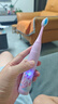 葆氏兒童電動牙刷3-6-12歲-15歲聲波震動充電式牙刷機身*1+刷頭*3紫色 曬單實拍圖