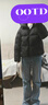 森馬（Semir）羽絨服女冬90絨子短款三防花苞帽25高蓬防風(fēng)連帽外套109725113028 曬單實(shí)拍圖