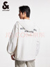 杰克·瓊斯（JACK&JONES）NBA聯(lián)名胸前字母膠印舒適百搭休閑連帽防曬夾克外套男裝2252SP002 A42奶白 L 曬單實(shí)拍圖