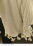 槿城民族風(fēng)刺繡衫沙灘外搭寬松薄外套波西米亞流蘇開(kāi)衫飄逸夏S195 白色 均碼 曬單實(shí)拍圖