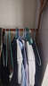 竹思樂衣帽架落地臥室掛衣架簡易家用室內(nèi)衣服架衣服折疊網(wǎng)紅宿舍置物架 【加固加粗】升級款-茶色70長 曬單實(shí)拍圖