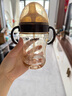 世喜嬰兒鴨嘴杯學(xué)飲杯6個(gè)月以上寶寶喝水奶瓶PPSU幼兒園吸管水杯 曬單實(shí)拍圖