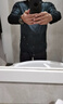艾倫伯頓運動套裝男秋季跑步速干專業(yè)晨跑服防風(fēng)外套登山徒步訓(xùn)練健身衣服 三件套灰藍(lán)【運動 速干】后腰口袋 L （120-140斤） 曬單實拍圖