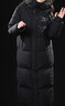 鴨鴨（YAYA）王一博同款冰殼羽絨服男女同款長(cháng)款過(guò)膝情侶極寒加厚保暖連帽外套 曬單實(shí)拍圖