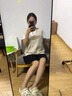 學(xué)院風(fēng)復古毛衣背心女秋冬寬松麻花針織馬甲疊穿無(wú)袖坎肩馬甲上衣 米杏色 均碼 【80-145斤】 曬單實(shí)拍圖