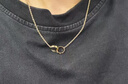 卡地亞（Cartier）項鏈女 LOVE系列圓餅項鏈女士 送女友老婆生日禮物七夕情人節(jié)禮物 B7212400 18K黃金色 雙環(huán)項鏈 曬單實拍圖