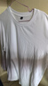 唐獅（TonLion）2025春男凈色圓領(lǐng)長(cháng)袖T恤 白  XL  曬單實(shí)拍圖