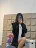 安踏（ANTA）外套女士冬季新款加絨防潑水女款運動(dòng)服連帽開(kāi)衫沖鋒夾克休閑上衣 基礎黑 L （175）【適合125-140斤】 曬單實(shí)拍圖