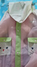 lemonkid兒童雨衣男女童小學(xué)生雨披帶書(shū)包位寶寶上學(xué)防雨服 草莓奶油粉2XL 曬單實(shí)拍圖