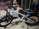 鳳凰（Phoenix）兒童自行車(chē)男女學(xué)生6-15歲變速山地車(chē) 超越二代 20寸 輻條輪 白藍 曬單實(shí)拍圖