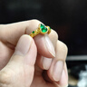 詩(shī)普琳黃金戒指古法足金鎏彩工藝墨綠色琺瑯葫蘆福祿國風(fēng)時(shí)尚 約4.52g（滿(mǎn)綠） 曬單實(shí)拍圖