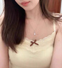伊燦超閃鑲鉆吊墜項鏈女小眾設計網(wǎng)紅氣質(zhì)鎖骨鏈2025新款爆款時(shí)尚頸鏈 水滴鑲鉆項鏈 曬單實(shí)拍圖