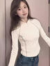 班尼路打底衫女裝秋冬季新款長(zhǎng)袖t恤女生德薄絨上衣服內(nèi)搭保暖抗菌秋衣 杏色 -半高領(lǐng)【薄絨抗菌】 L 曬單實(shí)拍圖
