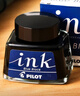 百樂（PILOT）非碳素墨水不堵筆 鋼筆用墨水瓶裝30ml INK-30-B原裝進口黑色 曬單實拍圖