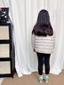雅鹿兒童輕薄羽絨服內膽短款男童女童寶寶中大童小童學(xué)生校服神器內穿 灰白 輕暖洋氣 140 曬單實(shí)拍圖