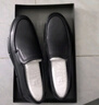 奧康（Aokang）官方男鞋 流行商務(wù)休閑皮鞋男士舒適百搭一腳蹬鞋子男黑41碼 曬單實(shí)拍圖