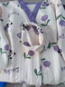 草景家（caojingjia）待產(chǎn)裙秋冬季孕婦睡衣加厚空氣棉月子服帶胸墊產(chǎn)后大碼哺乳睡裙 ASY7787裙#贈同款發(fā)帶 XL碼  建議體重120-135斤左右 曬單實(shí)拍圖