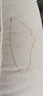 奢曼蒂（SHEMANDI）18k金項(xiàng)鏈女素鏈莫桑石項(xiàng)鏈AU750白金項(xiàng)鏈K金玫瑰金鎖骨鏈閃O鏈 黃金色Au750閃O字鏈18K+證書 粗1.5mm調(diào)節(jié)長40-45cm 曬單實(shí)拍圖