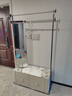 漢菲斯丁 HONFSTIN意式輕奢巖板衣帽架臥室高級不銹鋼儲物落地掛衣架高端設(shè)計師家具 衣架【米灰色+香檳金架+鏡子】 曬單實拍圖