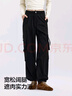 森馬（Semir）[商場同款]休閑褲女闊腿褲潮2025春季松緊腰工裝褲101125127016A 曬單實拍圖