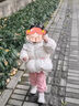 巴拉巴拉嬰兒花版羽絨服女童冬季短款外套保暖2024甜美時(shí)尚萌208424107010 曬單實(shí)拍圖