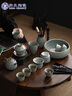 蘇氏陶瓷（SUSHI CERAMICS）哥窯功夫茶具陶瓷泡茶壺三才蓋碗茶杯茶洗六君子大套組七夕禮物 曬單實拍圖
