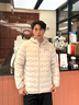Columbia哥倫比亞男女無(wú)縫熱壓銀點(diǎn)拒水650蓬鴨絨保暖羽絨服WE6610 278亞太修身版型 米白色 L (180/100A) 曬單實(shí)拍圖