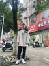 MIKEERSEN2025新款羽絨服男冬季派克服水貂內(nèi)膽中長(zhǎng)款皮毛一體整貂外套皮草 B款米白-銀狐毛領(lǐng)【羽絨棉袖】 L 【130-145斤】 曬單實(shí)拍圖