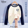 迪士尼迪士尼童裝兒童純棉長(cháng)袖T恤2025春秋新款時(shí)尚韓版插肩女童上衣男 迪潮米奇K云釉藍 130 130cm 曬單實(shí)拍圖