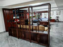 全實(shí)木中月博古架三組合辦公室茶葉柜多寶閣古董架玄關(guān)隔斷展示柜 月三組合285*35*196 曬單實(shí)拍圖