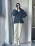 LEEREDPOI羽絨服男立領(lǐng)寬松休閑潮流百搭短款冬季保暖鴨絨冬天青年外套 白色 XL 約145-170斤可穿 曬單實(shí)拍圖