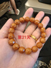 月印百川 猴頭手串小核桃文玩佛珠男女單圈手鏈 大奶酪約12 *13mm 曬單實(shí)拍圖