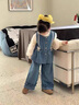 G.DUCKKIDS小黃鴨童裝女童套裝秋裝洋氣公主裝兒童衣服小女孩牛仔花邊三件套 圖片色 140 （建議身高130cm 10-11歲cm 曬單實(shí)拍圖