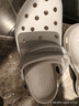 卡駱馳（crocs）云朵女鞋洞洞鞋厚底增高涼鞋戶(hù)外沙灘鞋包頭透氣拖鞋 W6 曬單實(shí)拍圖