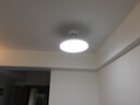 美的（Midea）風(fēng)扇燈餐廳吊扇燈led臥室燈隱形扇葉遙控三防燈具熟睡風(fēng)包安裝 曬單實(shí)拍圖