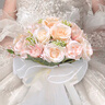 餐將軍 新娘手捧花結(jié)婚訂婚求婚領(lǐng)證婚禮婚紗攝影拍照道具閨蜜伴手禮物 曬單實拍圖