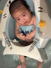iuu嬰兒游泳圈 0-3歲兒童游泳圈免充氣腋下防側(cè)翻防嗆水寶寶蛋蛋圈 【0-3歲適用】腋下游泳圈 母嬰級(jí)面料，親膚無異味 曬單實(shí)拍圖