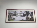 彌錦富春山居圖客廳裝飾掛畫(huà)山水畫(huà)風(fēng)景沙發(fā)背景墻國畫(huà)壁畫(huà)辦公室字畫(huà) 04款-八方來(lái)財 聚寶盆 有機玻璃面 連框尺寸180*80 銅色圓角實(shí)木裱框  酒紅木色 曬單實(shí)拍圖
