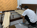 京東京造實(shí)木床 蘭亭序北美FAS級(jí)黑胡桃木環(huán)保水性漆主臥雙人床1.8x2米 曬單實(shí)拍圖