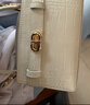 CHARLES&KEITH鱷魚(yú)紋凱莉包手提斜挎婚包包女包生日禮物CK2-50270880-1 Ivory象牙色 S 曬單實(shí)拍圖