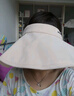 蕉下（beneunder）遮陽帽女防曬帽子太陽帽黑膠空頂帽防紫外線夏季蛋卷收納便攜粉 曬單實拍圖