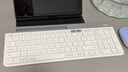 羅技（Logitech）時(shí)尚系列 K580 鍵盤(pán) 藍牙鍵盤(pán) 辦公鍵盤(pán) 無(wú)線(xiàn)鍵盤(pán) 便攜超薄鍵盤(pán) 筆記本鍵盤(pán) 平板鍵盤(pán) 芍藥白 曬單實(shí)拍圖