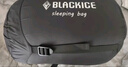 黑冰（BLACKICE）B系列鴨絨木乃伊式羽絨睡袋露營(yíng)羽絨睡袋B700（新標準）/黑色/L 曬單實(shí)拍圖