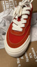VISION STREET WEAR FLAT TOP經(jīng)典復(fù)古多色低幫翻毛皮帆布滑板鞋男女板鞋 西柚色 37 曬單實拍圖