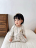 寶寶秋衣套裝a類純棉嬰兒分體開襠秋褲家居打底內(nèi)衣幼兒秋季衣服 【高腰護(hù)肚】字母 66 ：3-6個(gè)月 推薦體重：11-15斤 曬單實(shí)拍圖