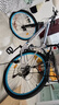 美昱 自行車(chē)山地車(chē)男女成人學(xué)生變速越野賽車(chē)通勤車(chē)公路單車(chē) 彩圈-豪華版白藍輻條輪 26寸21速(建議身高155-180cm) 曬單實(shí)拍圖