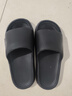 稻草人拖鞋男女居家用洗澡厚底浴室內可外穿情侶靜音中國紅涼拖 黑40-41 曬單實(shí)拍圖