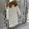 妤遇（YUUZYUUS）品牌女裝羽絨服女長(cháng)款過(guò)膝2025冬季新款加厚保暖真貉子大毛領(lǐng)外套 黑色 #清針大毛領(lǐng) 真毛領(lǐng) M  100-110斤左右 曬單實(shí)拍圖